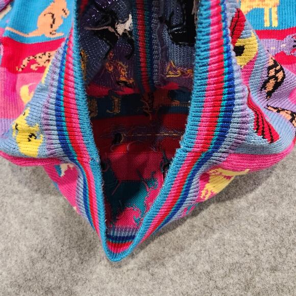 VTG Christine Foley Womens Size 1 Noah's Ark Animal AOP Knit Cardigan Sweater - Picture 9 of 12